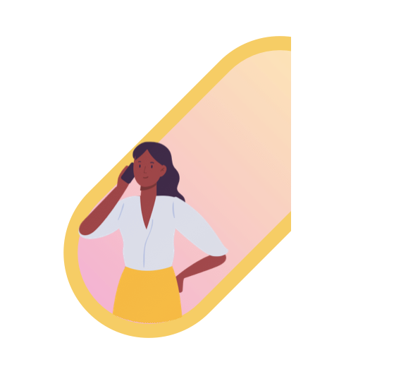 Woman talking on the phone
